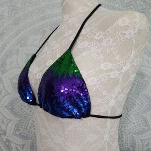 New Victoria's Secret Sequin Bikini Top M